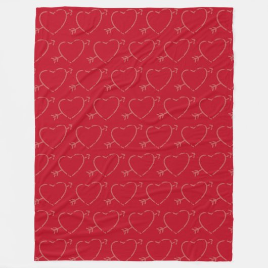 Couverture Polaire Cupid Hearts Fleece Blanket (Devant)