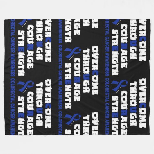 Couverture Polaire CURE...Cancer colorectal (Devant (Horizontal))