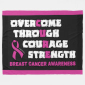 Couverture Polaire CURE...Cancer du sein (Devant (Horizontal))