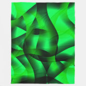 Couverture Polaire Curling vert citron vert et noir, avec ombre ? (Devant)