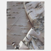 Couverture Polaire Curly Birch Bark Tree Rustic (Devant)
