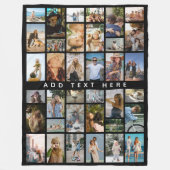 Couverture Polaire Custom 36 x photo collage Personalized  (Devant)
