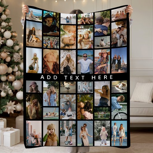 Couverture Polaire Custom 36 x photo collage Personalized 