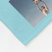 Couverture Polaire Custom 50 Picture Photo Collage Memory Baby Blue (Coin)