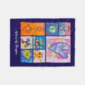 Couverture Polaire Custom 8 Photo Kids' Art Keepsake (Devant (Horizontal))