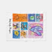 Couverture Polaire Custom 8 Photo Kids' Art Keepsake (Devant (Horizontal))
