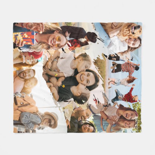 Couverture Polaire Custom 9 Photo Collage (Devant (Horizontal))