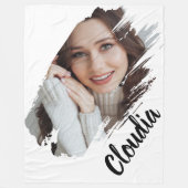 Couverture Polaire Custom Add Photo And Text (Devant)