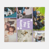 Couverture Polaire Custom Aunt Photo Throw Gift from Niece Blanket (Devant (Horizontal))