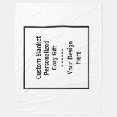 Couverture Polaire Custom Blanket – Personalized Cozy Gift (Devant)