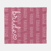 Couverture Polaire Custom Bridal Blanket Wedding Gift for Bride (Devant (Horizontal))