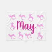 Couverture Polaire Custom Chihuahua Blanket Pastel Silhouetteチワワ (Devant (Horizontal))