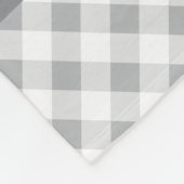 Couverture Polaire Custom Color and Name Classic Gingham Check (Coin)