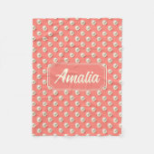 Couverture Polaire Custom Coral & Pearls Elegant Soft Throw Blanket (Devant)