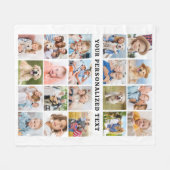 Couverture Polaire Custom Cute 20 Photos Collage Famille Amis Animaux (Devant (Horizontal))