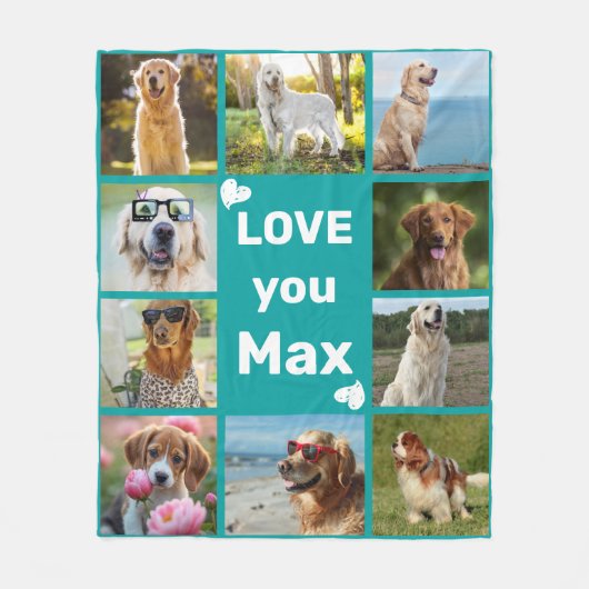 Couverture Polaire Custom Dog Photo Pet Gift for Dog Lovers (Devant)