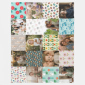 Couverture Polaire Custom Family Photo Blanket Collage Gift (Devant)