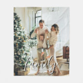 Couverture Polaire Custom Family Photo - Personalized Last Name (Devant)