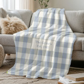 Couverture Polaire Custom Fleece Blanket Name Est Date Family Gift