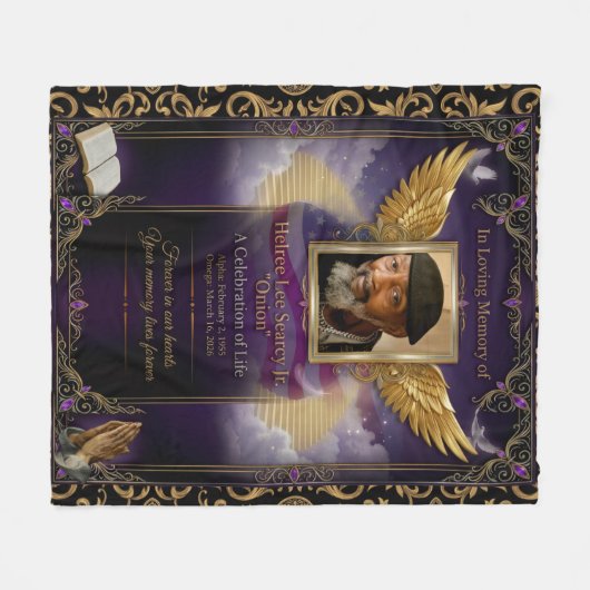 Couverture Polaire Custom Keepsake Fleece Blanket  (Devant (Horizontal))