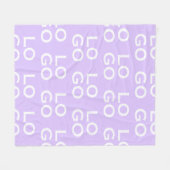 Couverture Polaire Custom Logo Business or Company on Lavender Purple (Devant (Horizontal))