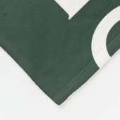 Couverture Polaire Custom Logo Business or Company on Pine Green (Coin)