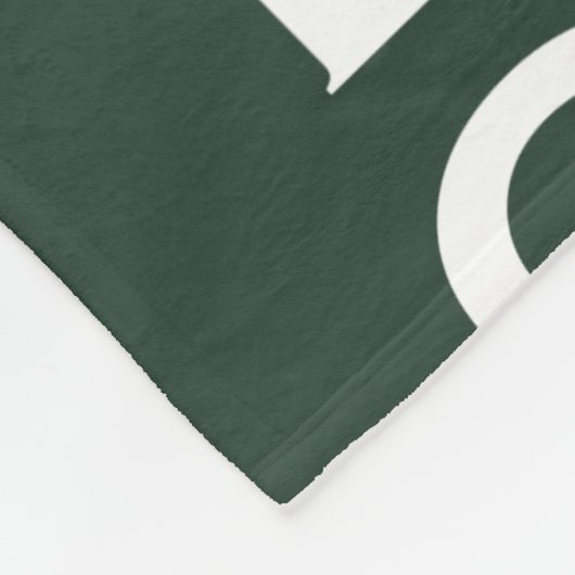 Couverture Polaire Custom Logo Business or Company on Pine Green (Coin)