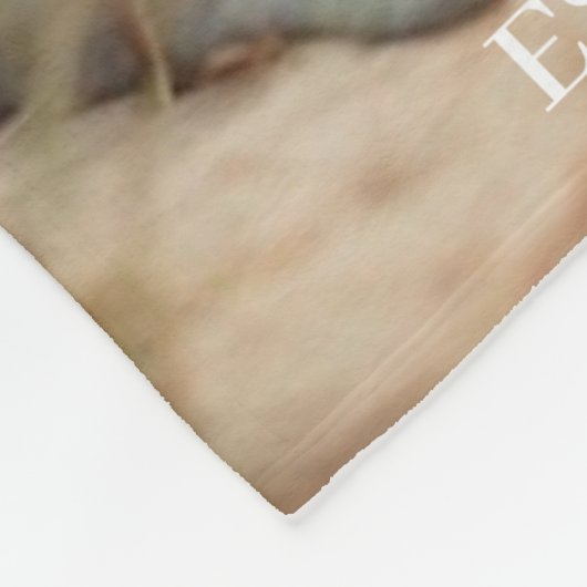 Couverture Polaire Custom Mom Established Modern Script Photo (Coin)