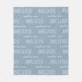 Couverture Polaire Custom Name Blanket Anniversary Gift for Couples (Devant)