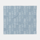 Couverture Polaire Custom Name Blanket Anniversary Gift for Couples (Devant (Horizontal))