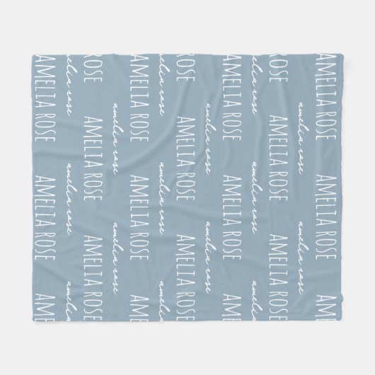 Couverture Polaire Custom Name Blanket Anniversary Gift for Couples (Devant (Horizontal))