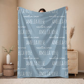 Couverture Polaire Custom Name Blanket Anniversary Gift for Couples