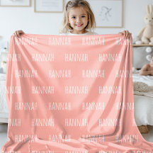 Custom Name Blanket Gift for Baby Girl or Baby Boy