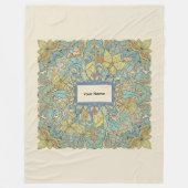 Couverture Polaire Custom Name Vibrant Zentangle Fleece Blanket (Devant)