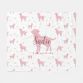 Couverture Polaire Custom Pastel pink Labrador retriever blanket gift (Devant (Horizontal))
