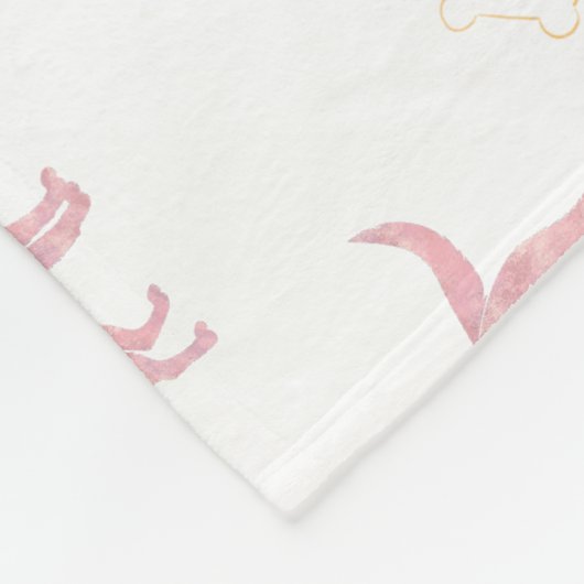 Couverture Polaire Custom Pastel pink Labrador retriever blanket gift (Coin)