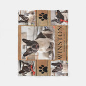 Couverture Polaire Custom Pet Dog Memorial Keepsake Photo (Devant)