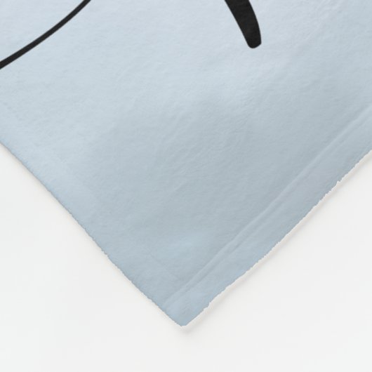 Couverture Polaire Custom Pet Name Photo Blanket | Elegant Script Dog (Coin)