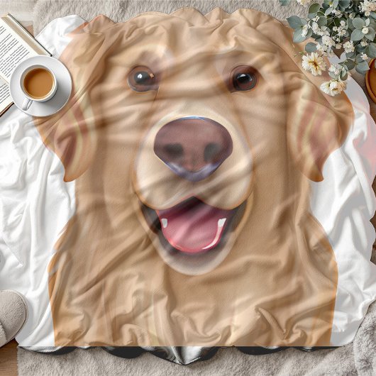 Couverture Polaire Custom Pet Pen Portrait Blanket