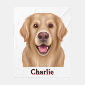 Couverture Polaire Custom Pet Pen Portrait Blanket (Devant)