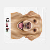 Couverture Polaire Custom Pet Pen Portrait Blanket (Devant (Horizontal))