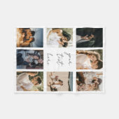 Couverture Polaire Custom Photo Collage Personalized Picture Family (Devant (Horizontal))