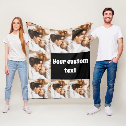 Couverture Polaire Custom Photo Throw Blanket – Personalized Picture  (En situation)
