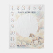 Couverture Polaire Custom Storybook Magic Enchanted Forest Milestone (Devant)