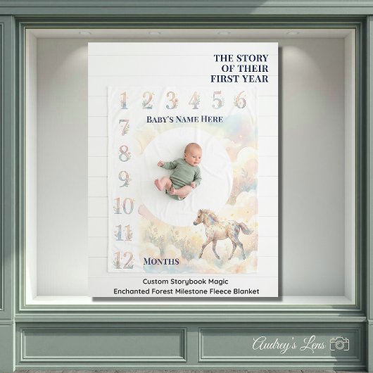 Couverture Polaire Custom Storybook Magic Enchanted Forest Milestone