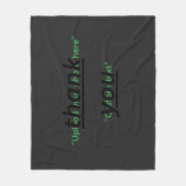 Couverture Polaire Custom Text & Upload Your Photo Personalized (Devant)