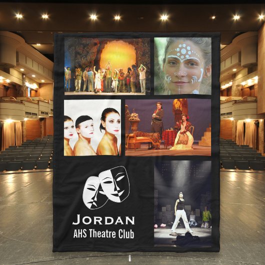 Couverture Polaire Custom Theatre, Drama Club 5 Photo Collage