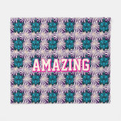 Couverture Polaire Custom turtle pattern  (Devant (Horizontal))