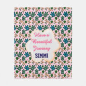 Couverture Polaire Custom turtle pattern  (Devant)