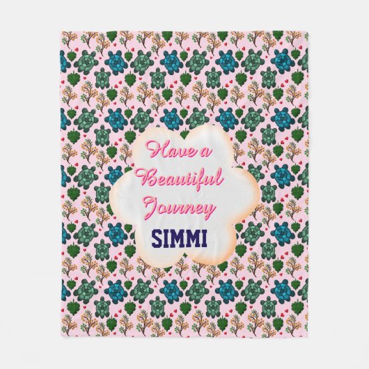 Couverture Polaire Custom turtle pattern  (Devant)